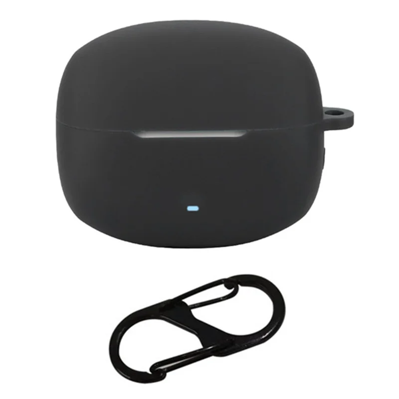 Silicone Case for Edifier Lolli Pro 3 Bluetooth-compatible Earphones Cover with Hanging Buckle - Black