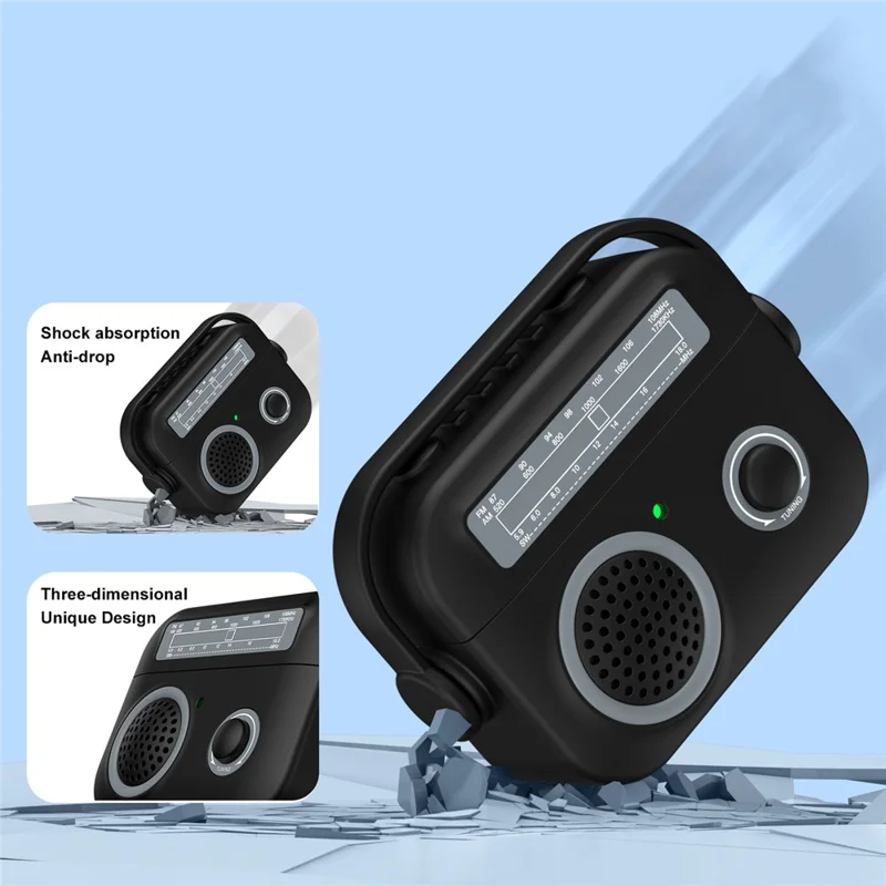 For AirPods Pro 2 Case Shockproof TPU+PC Earbud Cover Radio Style - Rose