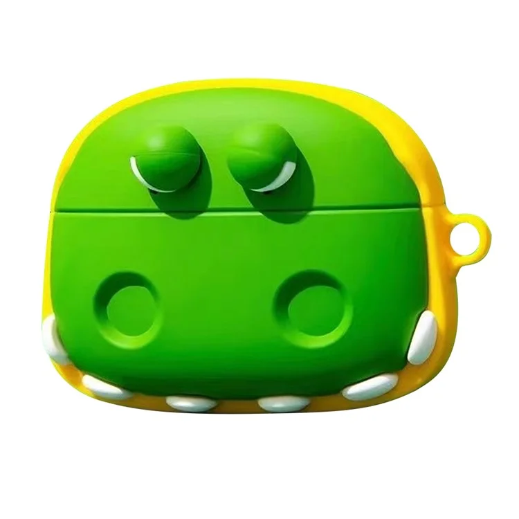 Für Apple AirPods mit Wireless Charging Case (2019) / AirPods mit Charging Case (2019) / (2016) Cartoon Anti-Drop Silikon-Abdeckung - Alligatorenkopf