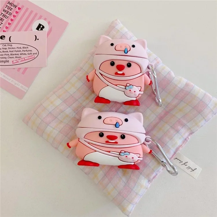 Para Apple Airpods 3 Cartoon Design Bluetooth Earphone Cover Silicona Funda Protectora con Hebilla Colgante