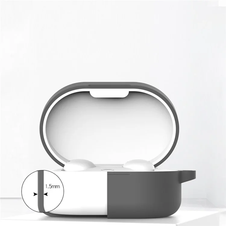 Étui de protection en silicone Bluetooth Earphone pour Xiaomi Redmi AirDots 3 - Vert noirâtre