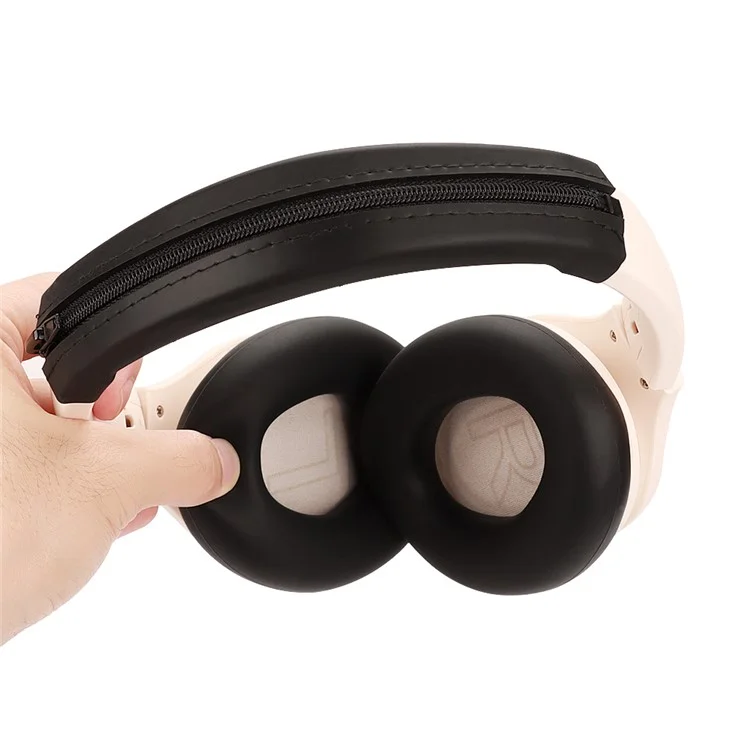 1 Pair For Anker Soundcore Life Q20i Headphone Soft Silicone Earpad Case Protector with Head Beam Sleeve - White