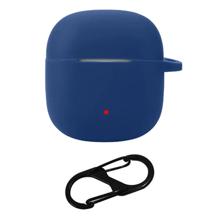 Funda de silicona antiarañazos con hebilla para auriculares inalámbricos True Wireless 1MORE Q10 - Azul oscuro