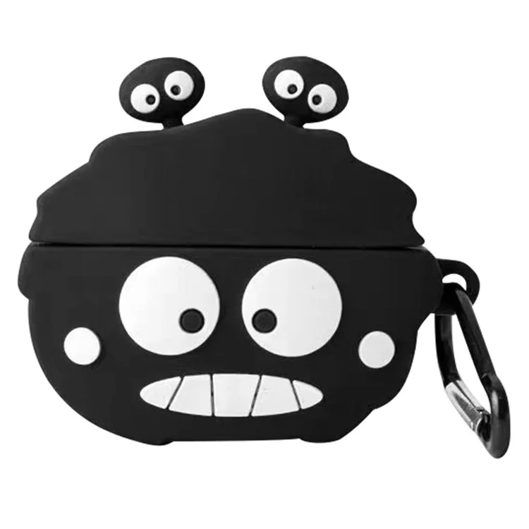 For Edifier X5 Pro Cartoon Silicone Case Bluetooth-compatible Earphone Cover with Carabiner - Smile Briquette