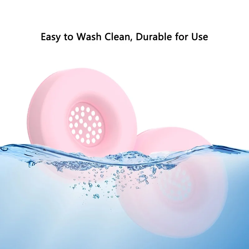 1 Pair Earpad Silicone Case for Beats Solo 4 On-Ear Headphone Cushion Protective Cover - Pink