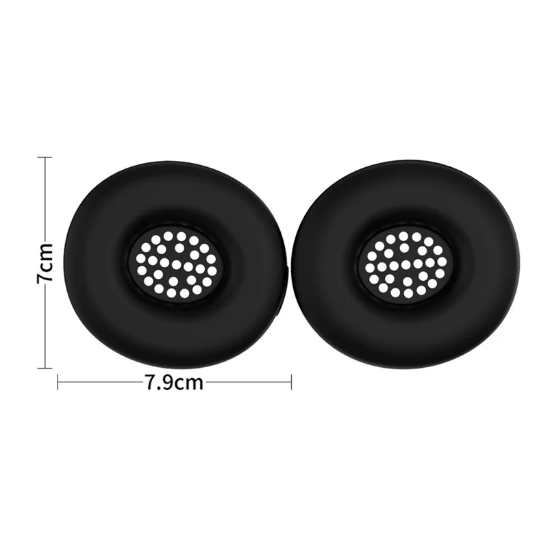 1 Pair Earpad Silicone Case for Beats Solo 4 On-Ear Headphone Cushion Protective Cover - Pink