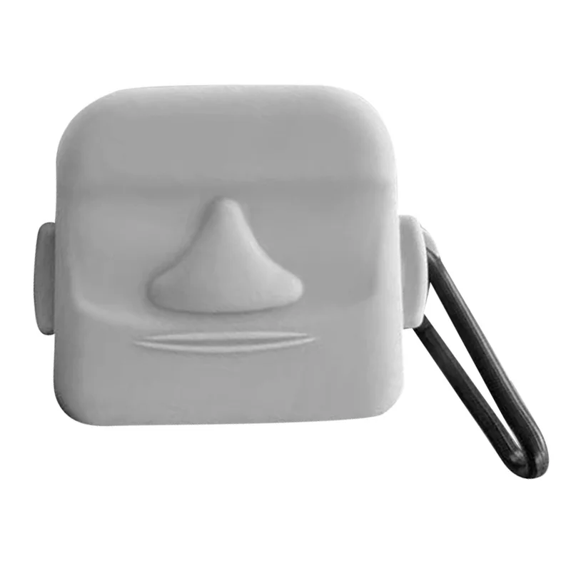 For Lenovo LP19 Cartoon Bluetooth-compatible Earphone Case Soft Silicone Protective Cover - Stone Man