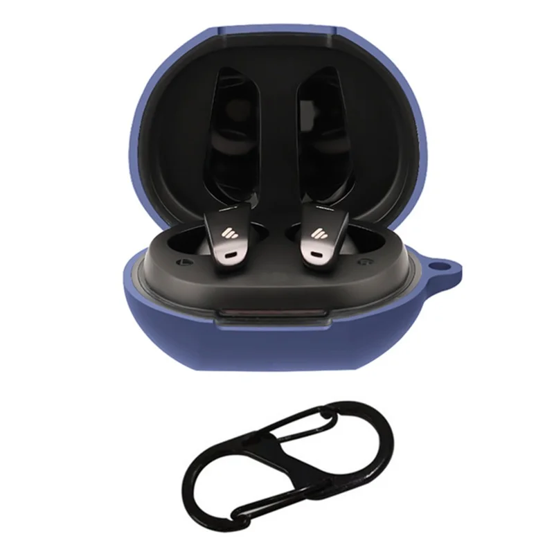 For Edifier Neobuds Pro Earphone Cover Housing Silicone Case with Buckle - Dark Blue
