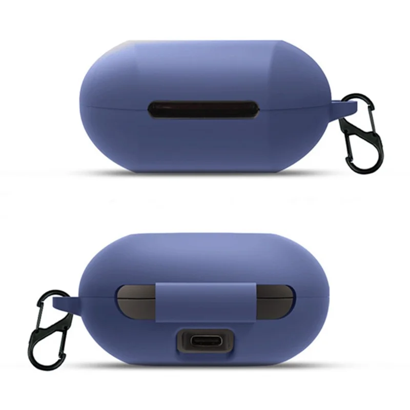 For Edifier Neobuds Pro Earphone Cover Housing Silicone Case with Buckle - Dark Blue