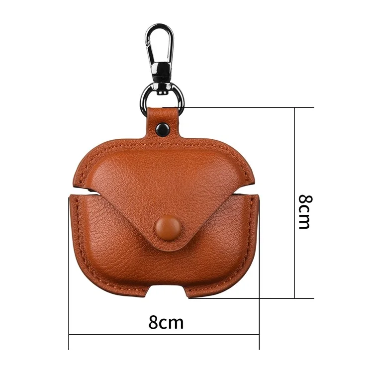 For Xiaomi Redmi Buds 5 Earphone Case PU Leather+PC Bluetooth-compatible Earbud Protective Cover - Red