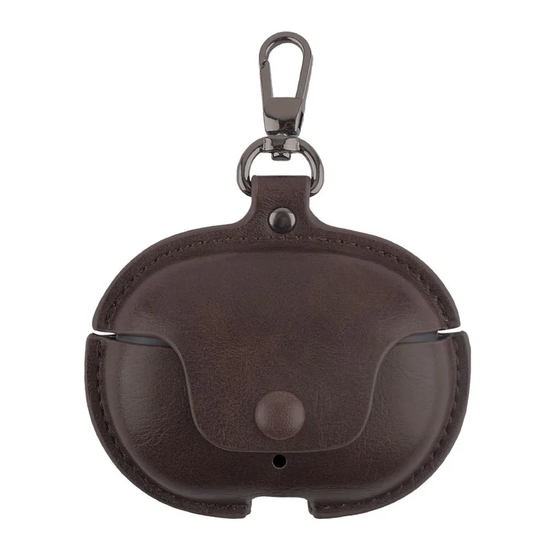 For Beats Studio Buds Charging Case Cover PU+PC Bluetooth-compatible Headset Protective Case - Dark Brown