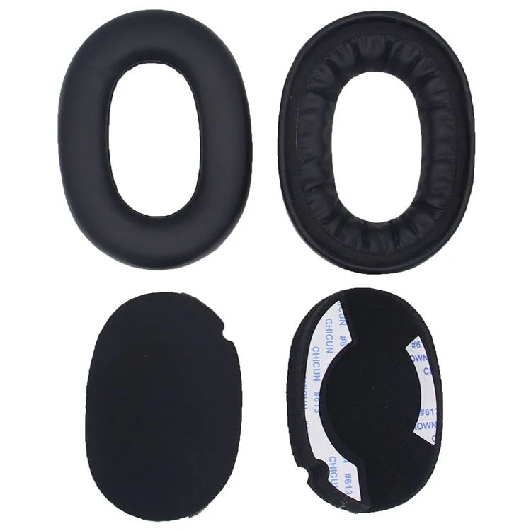 JZF-400 Сменные амбушюры из кожи и пены для наушников Jabra Elite 85h - черные