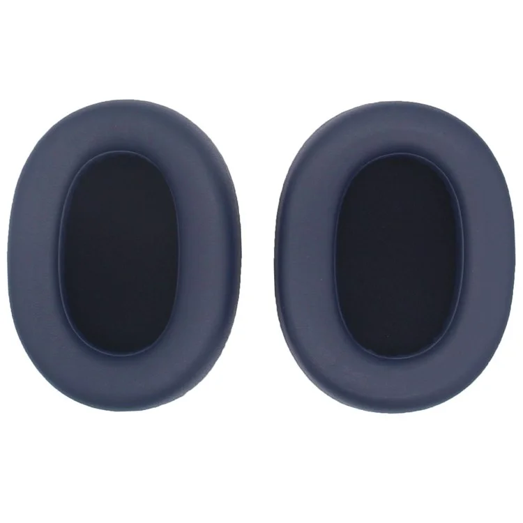 JZF-400 For Jabra Elite 85h Headphone Earpads Protein Leather+Sponge Replacement Earmuffs - Dark Blue