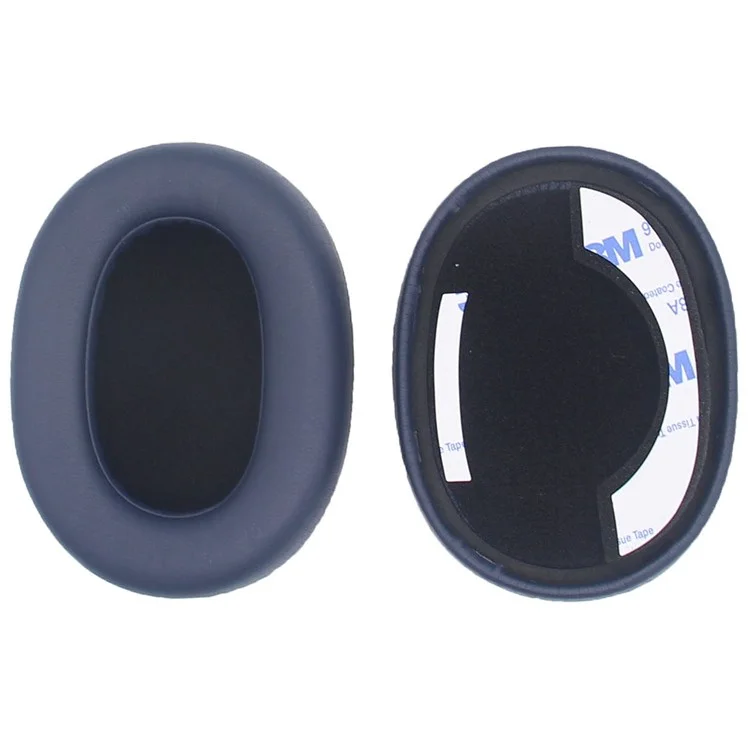 JZF-400 For Jabra Elite 85h Headphone Earpads Protein Leather+Sponge Replacement Earmuffs - Dark Blue