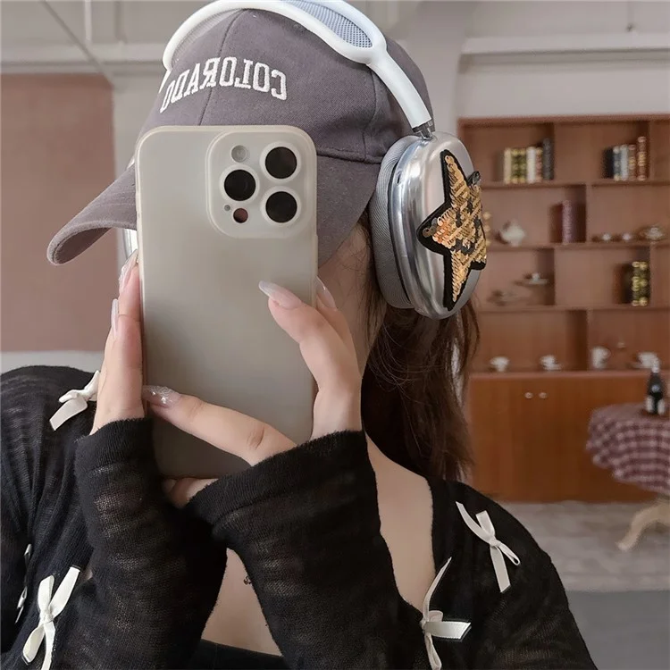 1 Paar Schutzhülle für AirPods Max Headset TPU-Hülle Sternelektroplattiert - Gold