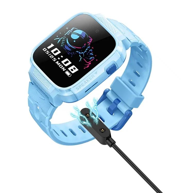 For Mibro Children's Phone Watch T6C Magnetic Watch Charger USB Charging Cable - Black