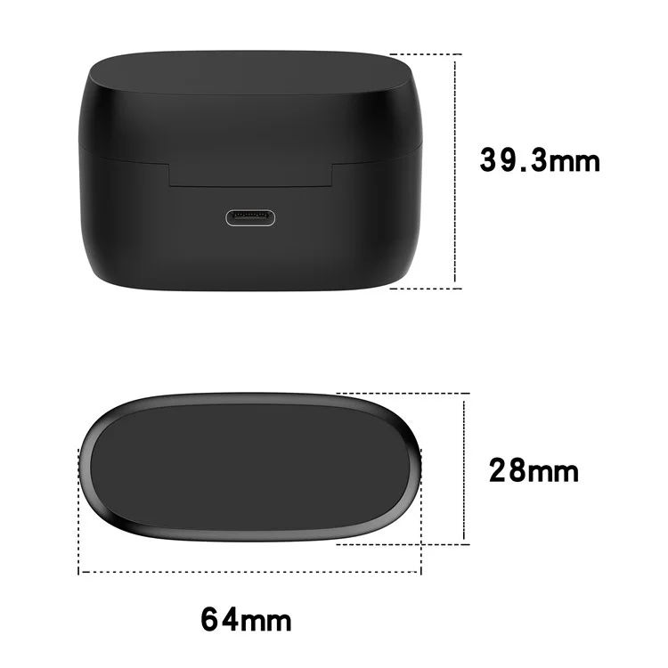 M023 Para Jabra Elite 85t Caixa de Carregamento Substituição TWS Fone de Ouvido Bluetooth Caixa de Carga (Fone de Ouvido Não Incluído)