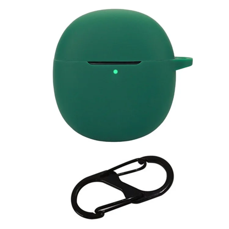 Pour le boîtier des écouteurs vivo TWS A1 Pro Étui en silicone avec boucle - Vert noirâtre