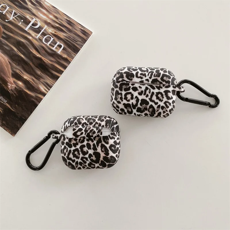 Für Apple AirPods Pro Schützende Hülle Leopardenmuster Kopfhörer Silikon Cover