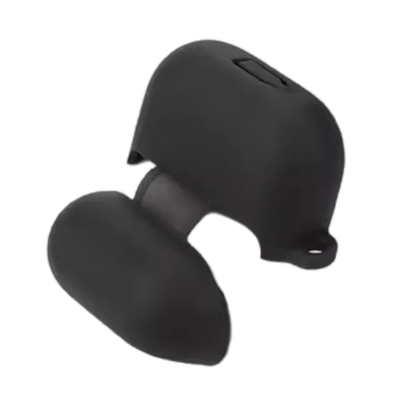 For Samsung Galaxy Buds3 Silicone Case Bluetooth-compatible Earphone Protective Cover with Anti-Lost Buckle - Dark Blue