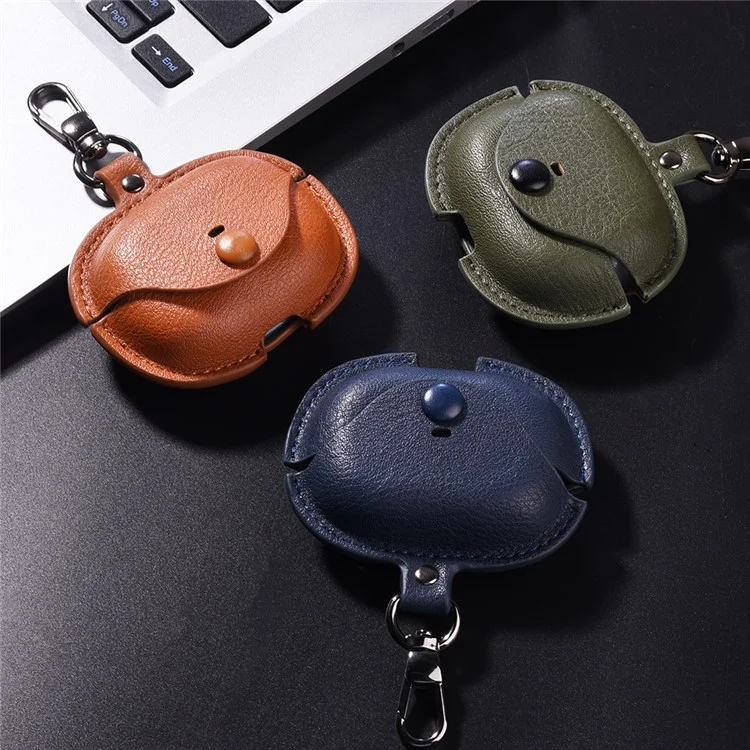 For Xiaomi Redmi Buds 5 Pro Charging Case Cover PU+PC Bluetooth-compatible Headset Protector - Brown