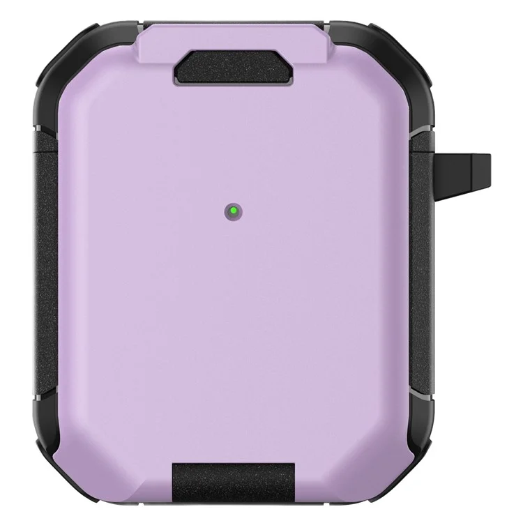 For Apple AirPods with Wireless Charging Case (2019) / AirPods with Charging Case (2019) / (2016) Case PC+TPU Cover - Purple