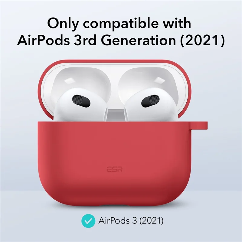 ESR Bounce Carrying Series Case for Apple AirPods 3 Bluetooth-compatible Earbuds TPU+PC Protective Cover