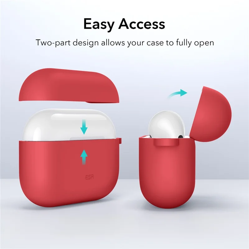 ESR Bounce Carrying Series Case for Apple AirPods 3 Bluetooth-compatible Earbuds TPU+PC Protective Cover