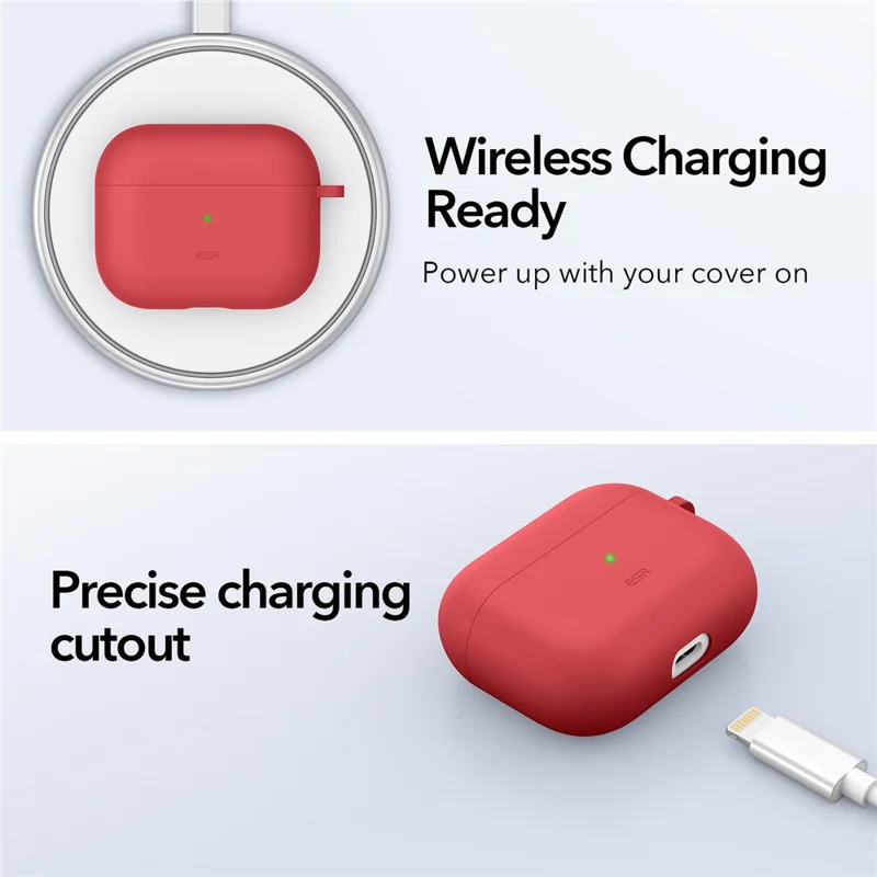 ESR Bounce Carrying Series Case for Apple AirPods 3 Bluetooth-compatible Earbuds TPU+PC Protective Cover