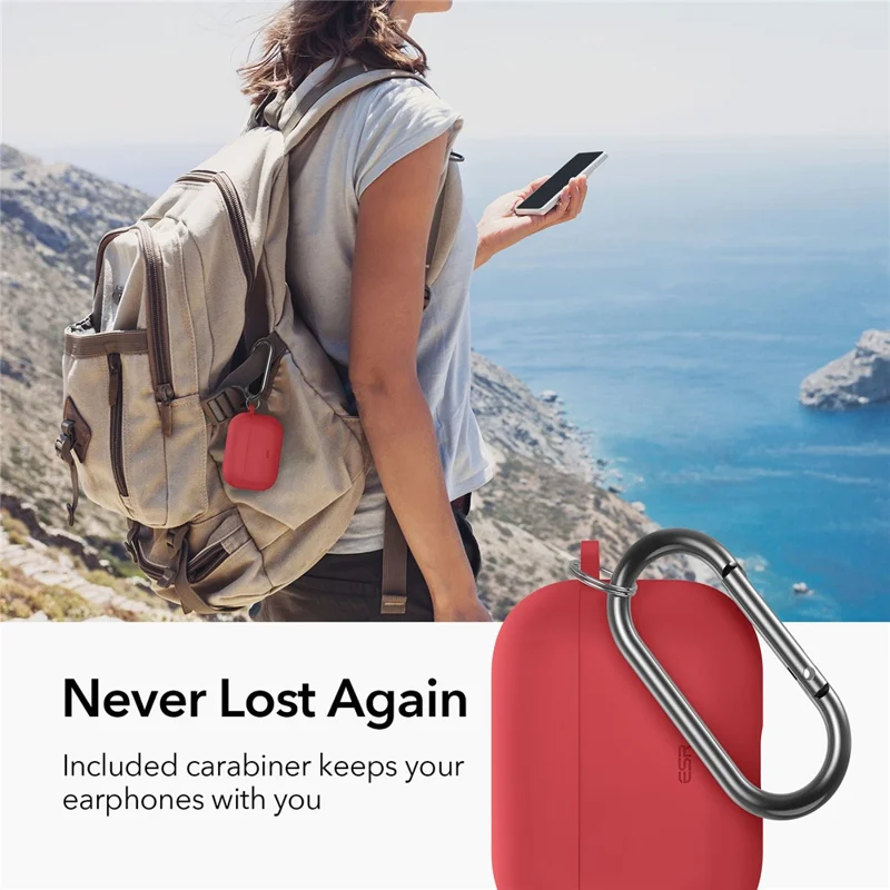ESR Bounce Carrying Series Case for Apple AirPods 3 Bluetooth-compatible Earbuds TPU+PC Protective Cover