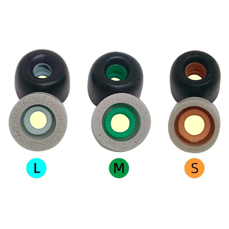 1 Paio di Memory Foam Eartips per Sony WF-1000XM4, Sostituzione Anti-Scivolo Ear Tips - Nero / Taglia: L
