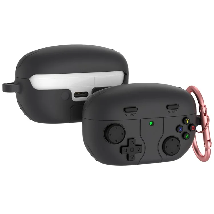 Pour la console de jeu Sony WF-1000XM5 Conception Bluetooth Écouteur Housse Silicone Liquide Anti-Drop Case - Gris Foncé