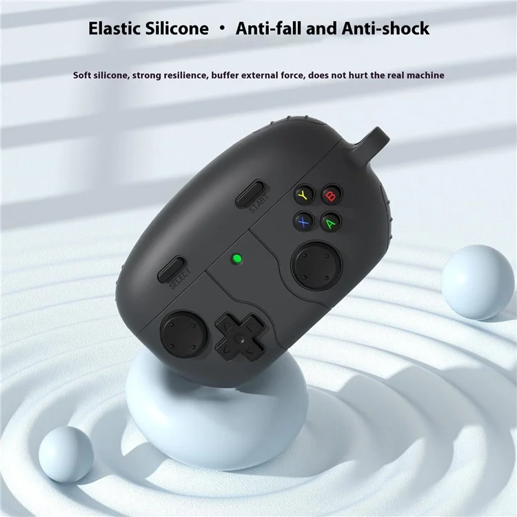 Pour la console de jeu Sony WF-1000XM5 Conception Bluetooth Écouteur Housse Silicone Liquide Anti-Drop Case - Gris Foncé