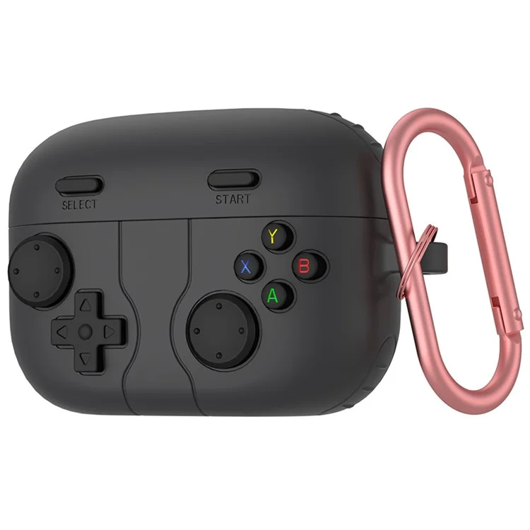 Para Sony Linkbuds S Retro Game Console Design Bluetooth Earphone Liquid Silicone Cover - Dark Grey
