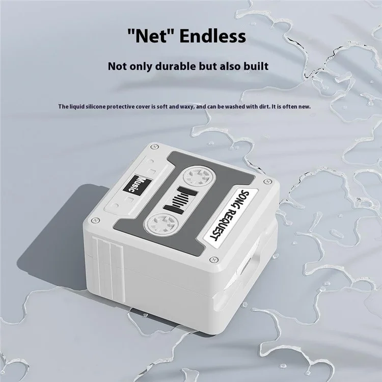 For Samsung Galaxy Buds FE / Buds2 Pro / Buds2 / Buds Pro / Buds Live Bluetooth-compatible Earphone Cover Liquid Silicone Case - Light Grey