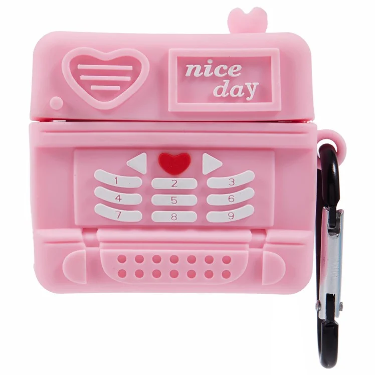 For Apple AirPods 3 Bluetooth-compatible Earphones Silicone Cover Pink Cellular Phone Protective Case