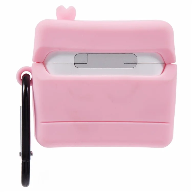For Apple AirPods 3 Bluetooth-compatible Earphones Silicone Cover Pink Cellular Phone Protective Case