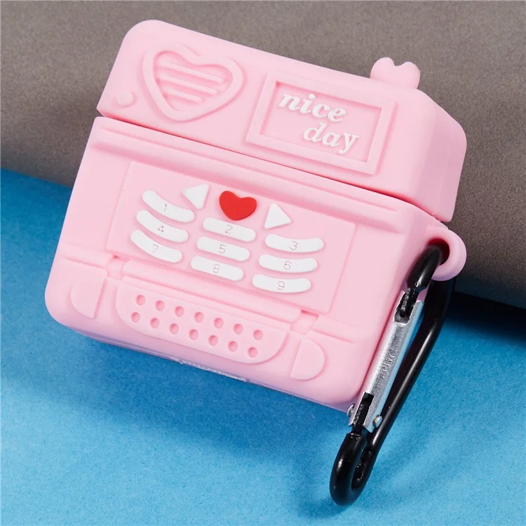 For Apple AirPods 3 Bluetooth-compatible Earphones Silicone Cover Pink Cellular Phone Protective Case
