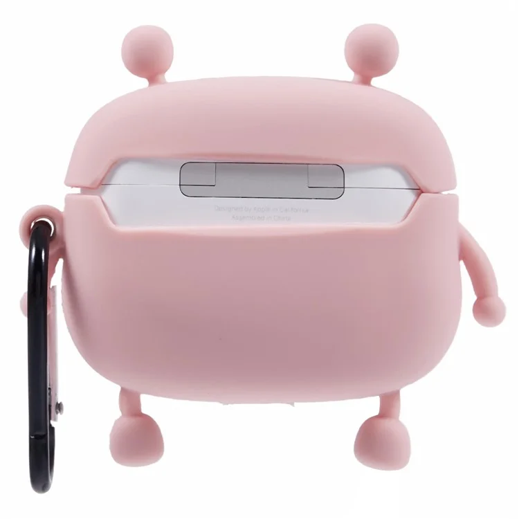Para Apple AirPods Pro Silicone Cover Bubble Fidget Stress Relief Frog Protective Case - Pink