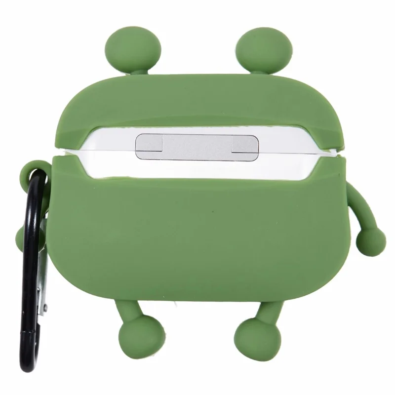 Pour Apple AirPods Pro Écouteurs Bluetooth Silicone Couvre Bouche Saucisse Grenouille Étui de Protection - Vert