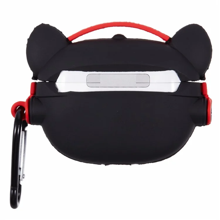 For Apple AirPods Pro Bluetooth-compatible Earphones Silicone Cover Headset Dog Protective Case with Carabiner