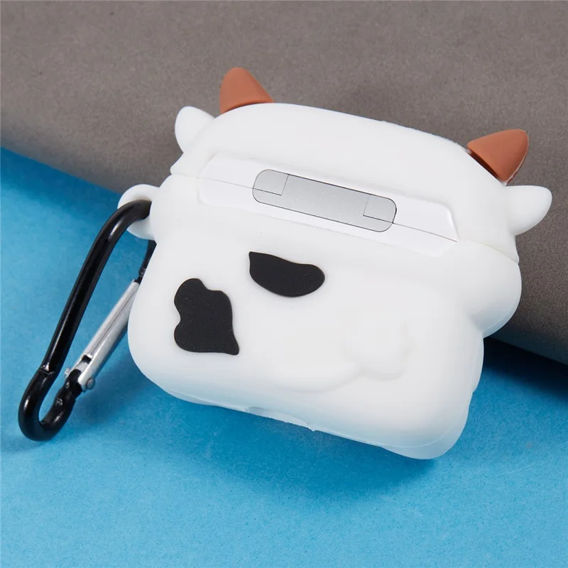 For Apple AirPods 3 Silicone Cover Milk Tea Cow Bluetooth-compatible Earphones Protective Case
