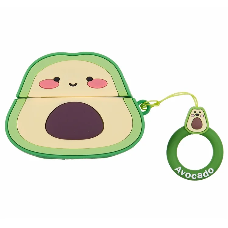 Per Apple AirPods Pro Bluetooth Earphones Custodia Protettiva in Silicone a Forma di Avocado Cartoon