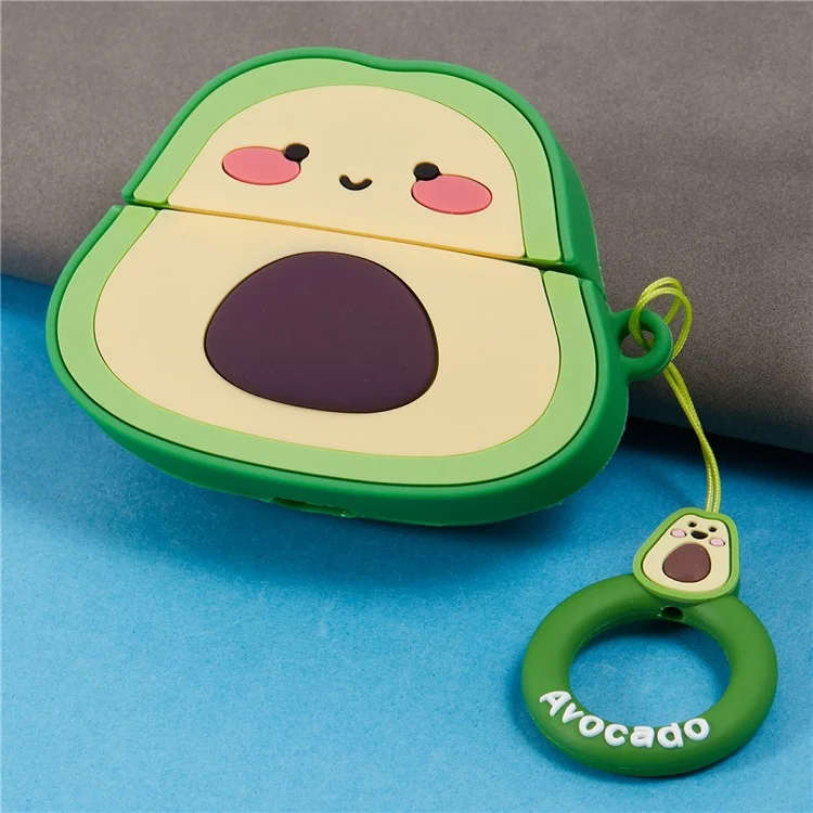 Per Apple AirPods Pro Bluetooth Earphones Custodia Protettiva in Silicone a Forma di Avocado Cartoon