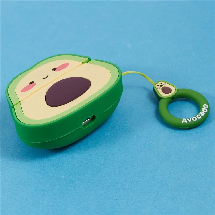 Per Apple AirPods Pro Bluetooth Earphones Custodia Protettiva in Silicone a Forma di Avocado Cartoon