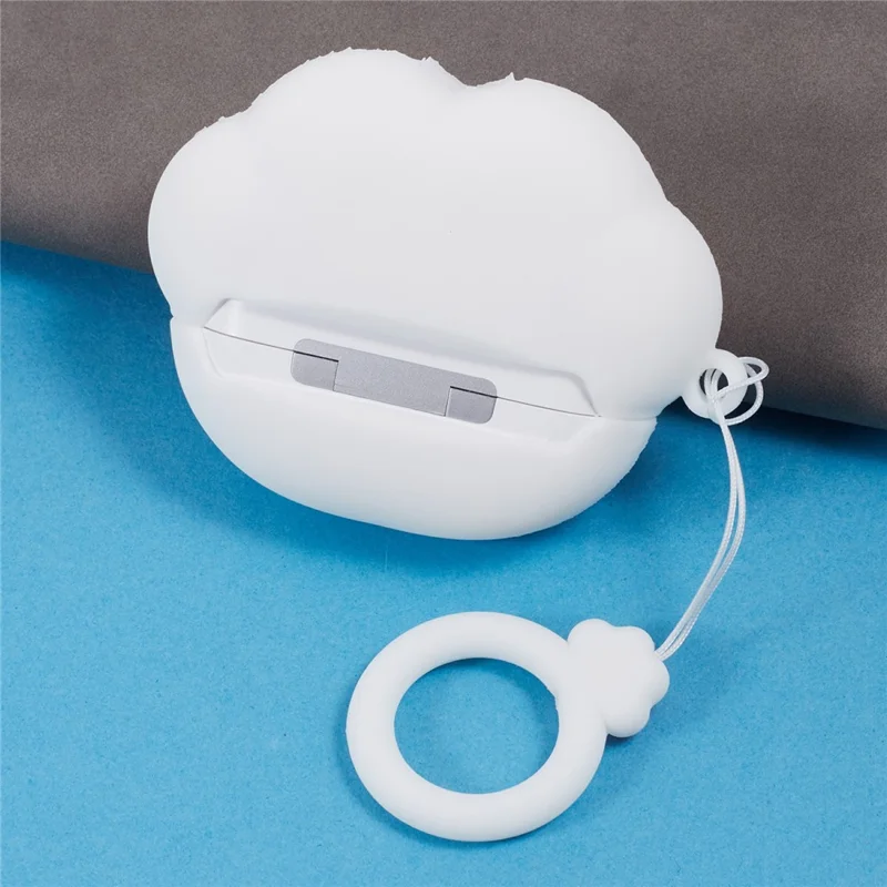 For Apple AirPods Pro Bluetooth-compatible Earphones Silicone Cover Cat Claws Protective Case - White