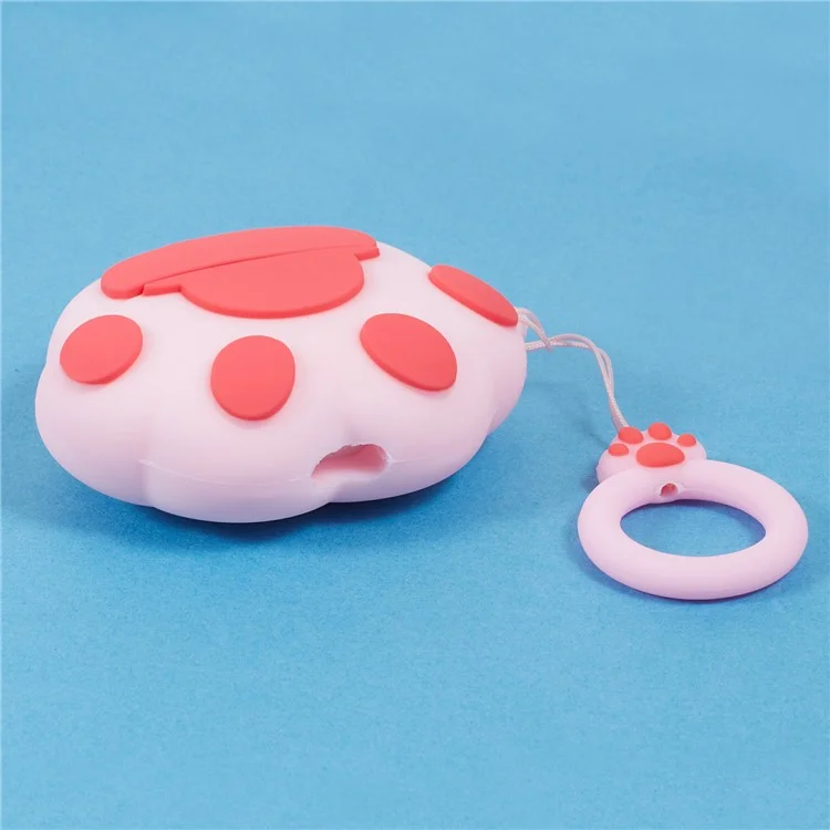 Per Apple AirPods Pro Auricolari Bluetooth Cover Silicone Artigli di Gatto Custodia Protettiva - Rosa