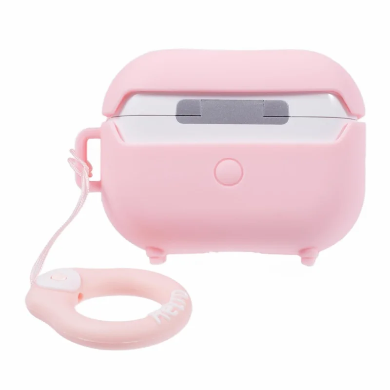 For Apple AirPods Pro Bluetooth-compatible Earphones Silicone Cover Speaker Shape Protective Case - Pink