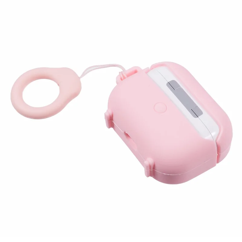 For Apple AirPods Pro Bluetooth-compatible Earphones Silicone Cover Speaker Shape Protective Case - Pink