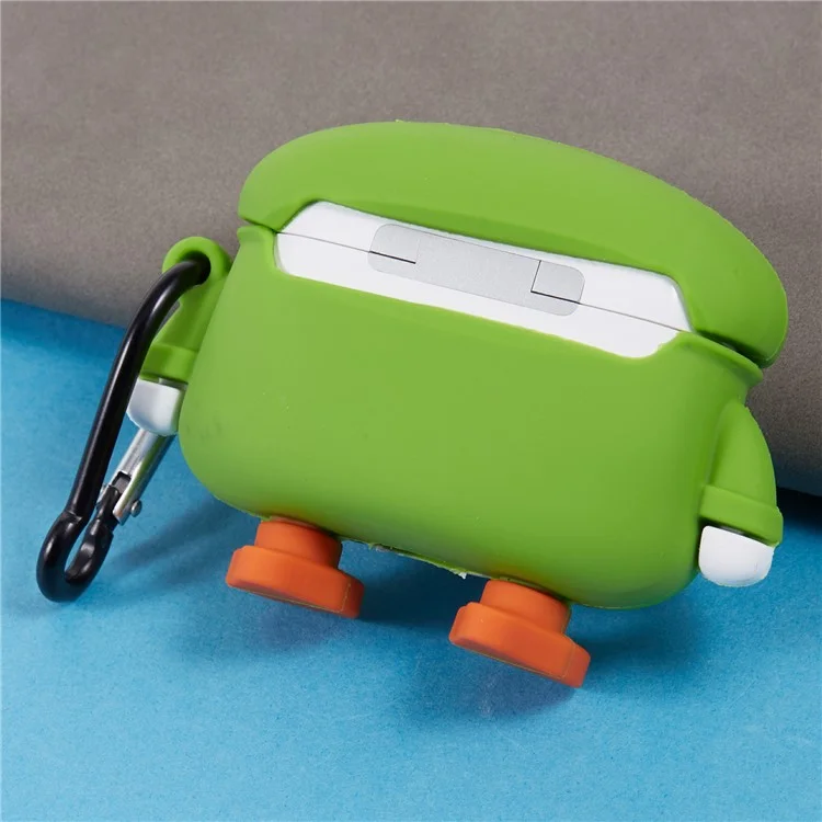 Силиконовый чехол для AirPods Pro Apple Raincoat Duck Bluetooth Наушники Защитный чехол с карабином